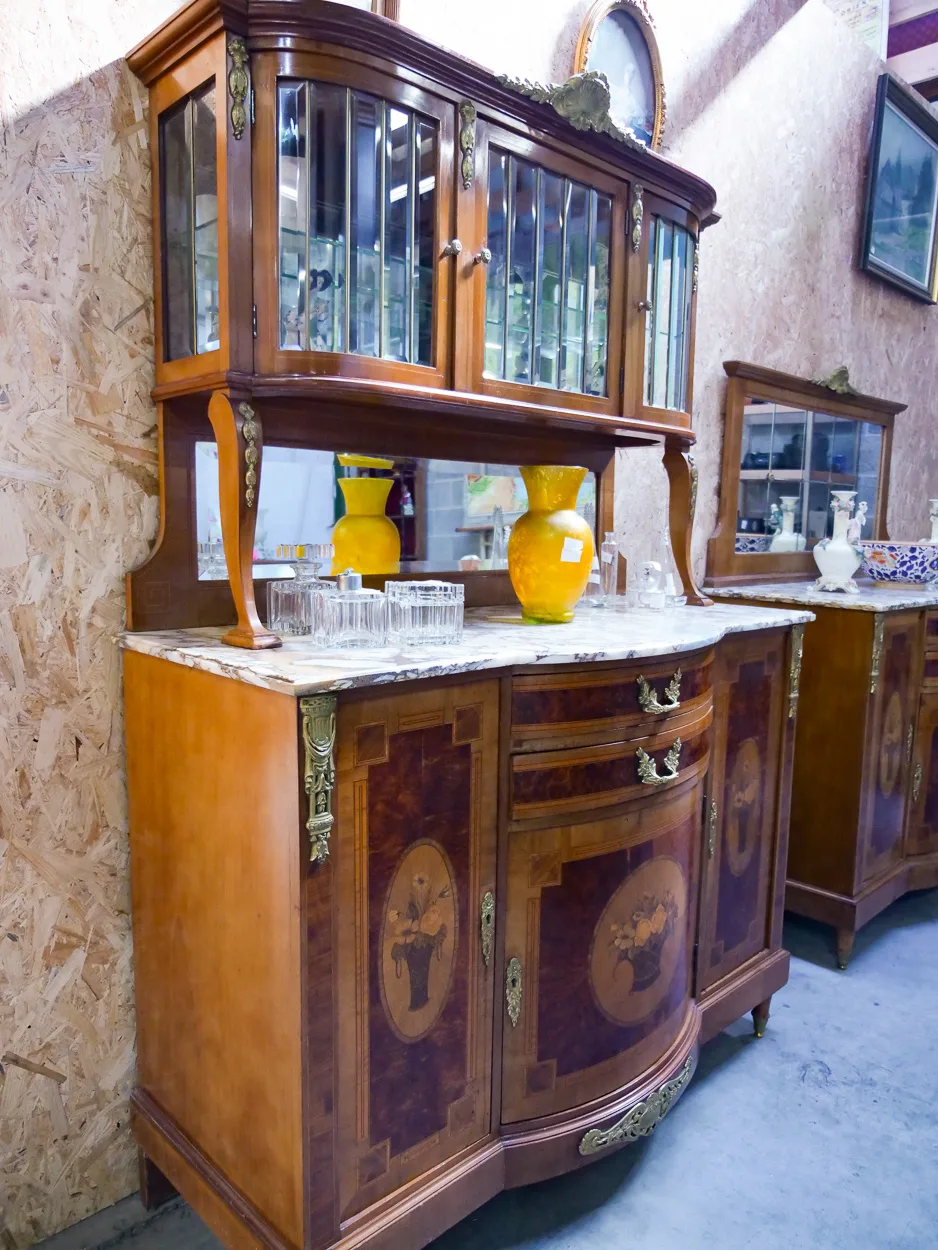Buffet Art nouveau en marqueterie, galerie Le Temps Jadis